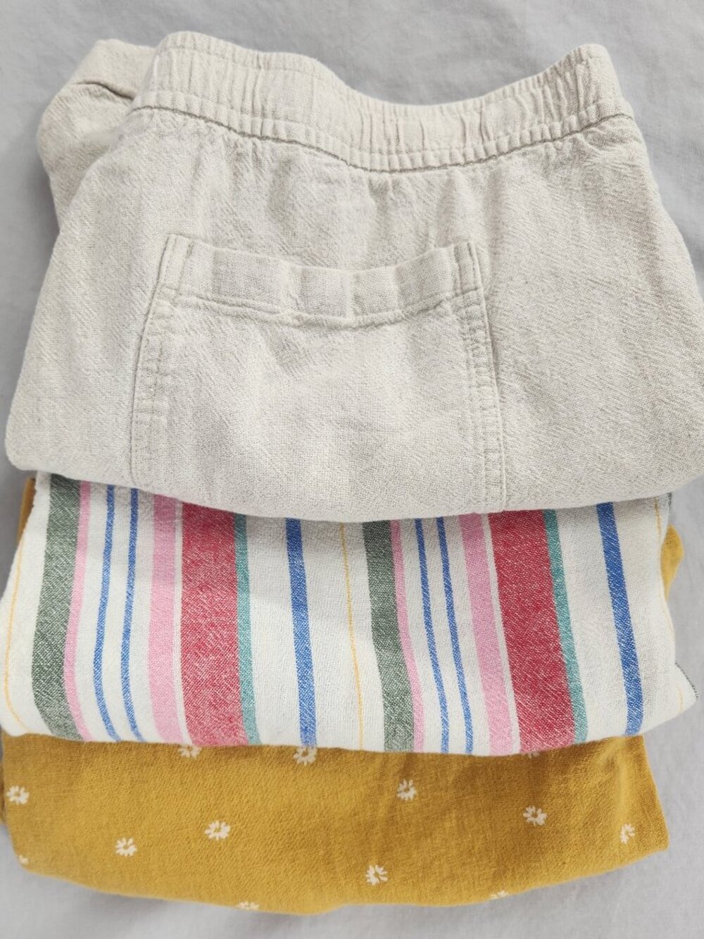 3 Old Navy Linen Shorts Women's Size L 12 Coastal Resort Beach Casual Cottage